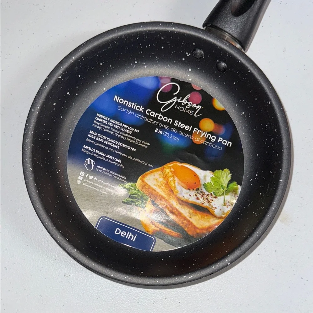 Gibson Black and White Speckled Nonstick‎ Frying Pan